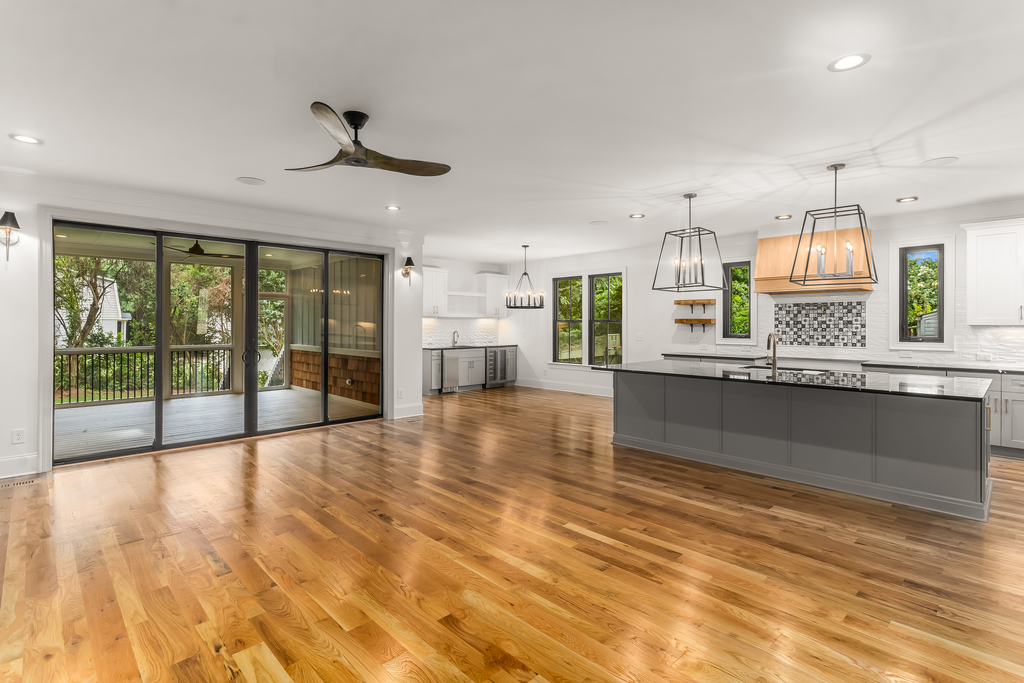 713 Mial Street Raleigh Custom Design by Urban Building Solutions Kitchen + Living