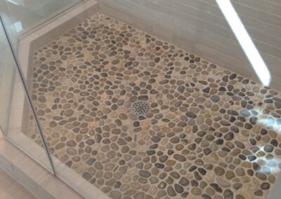 1711 Center Road: Custom Build by Urban Building Solutions - Shower Flooring