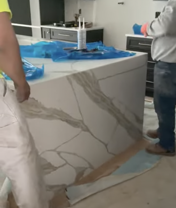 Go Behind the Scenes of Our Waterfall Edge Install
